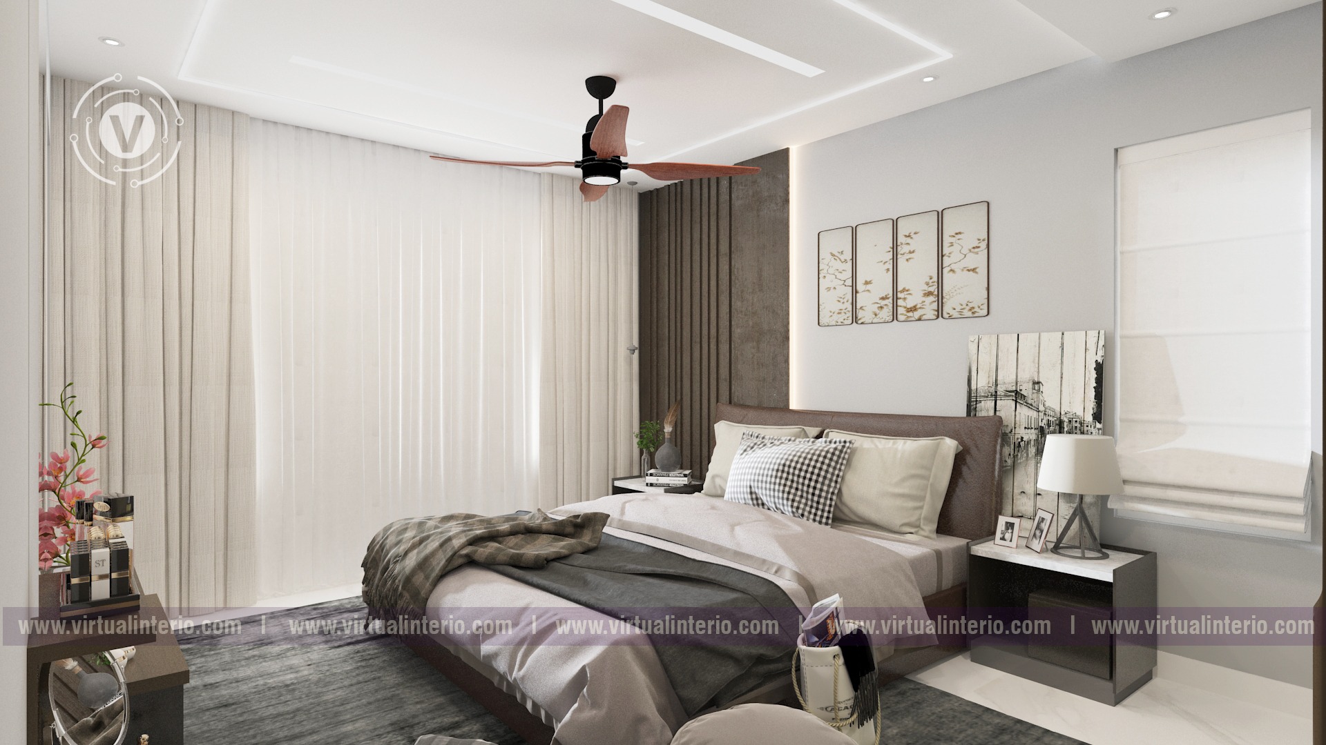 A restful retreat — Guest bedroom visualization